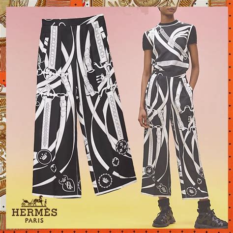 hermes paris jeans|hermes silk capri pants.